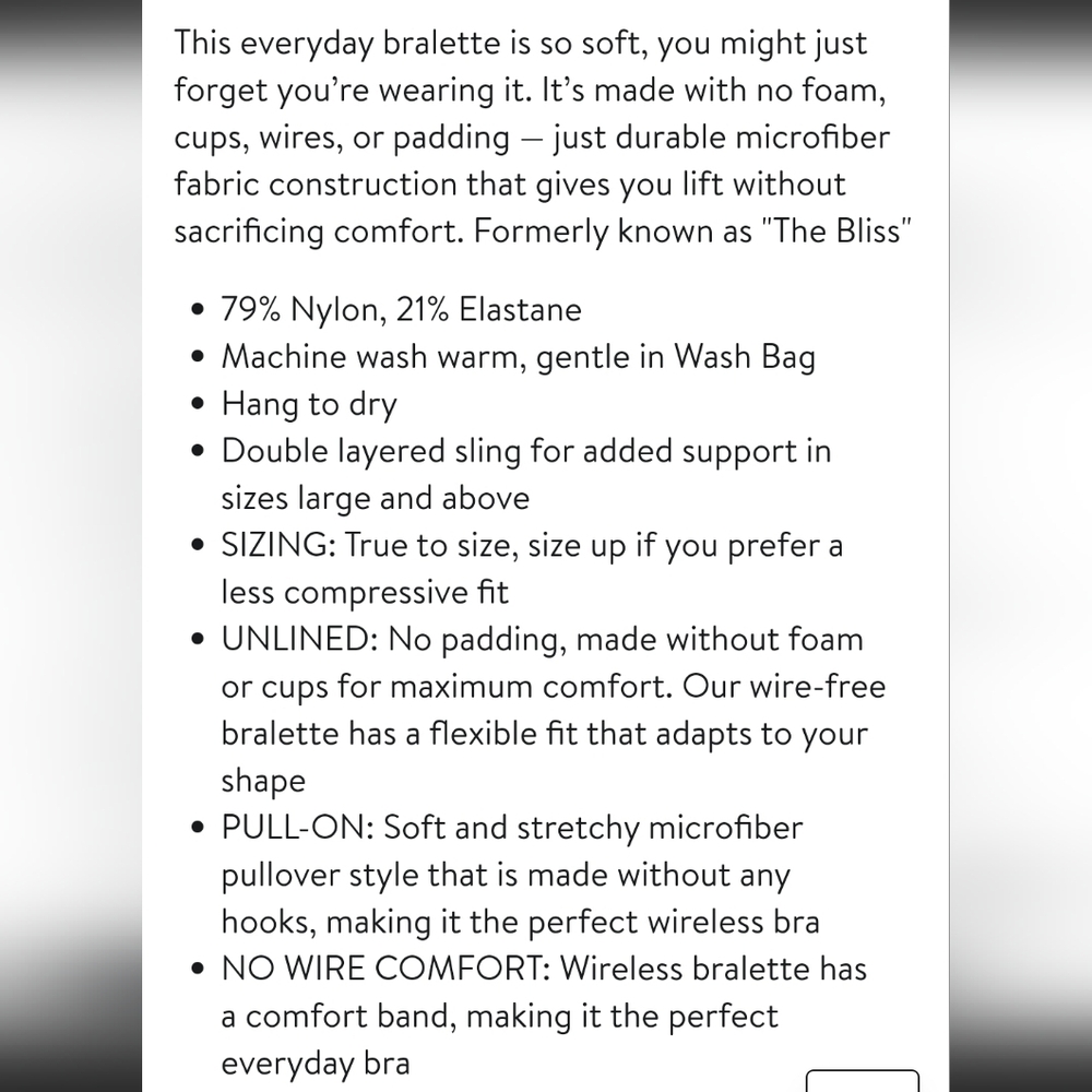 NWT  HARPER WILDE BLISS BRALETTE IN TAN - Picture 3 of 13